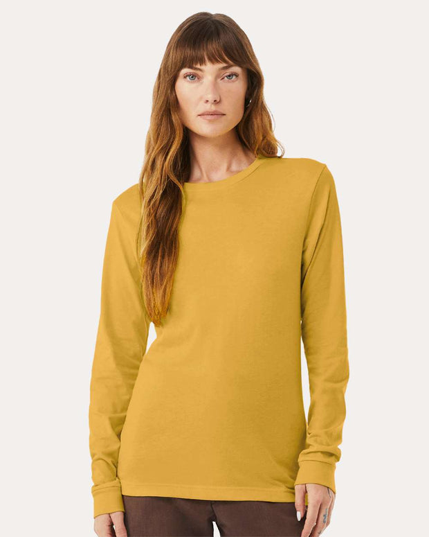 Heather CVC Long Sleeve Tee - BELLA + CANVAS 3501CVC