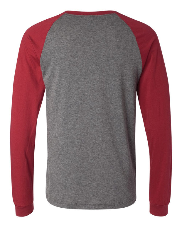 BELLA + CANVAS Long Sleeve Jersey Baseball Tee - 3000