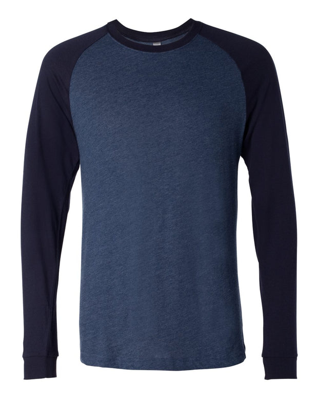 BELLA + CANVAS Long Sleeve Jersey Baseball Tee - 3000