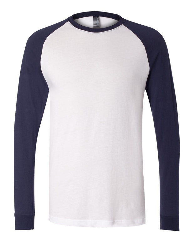 BELLA + CANVAS Long Sleeve Jersey Baseball Tee - 3000