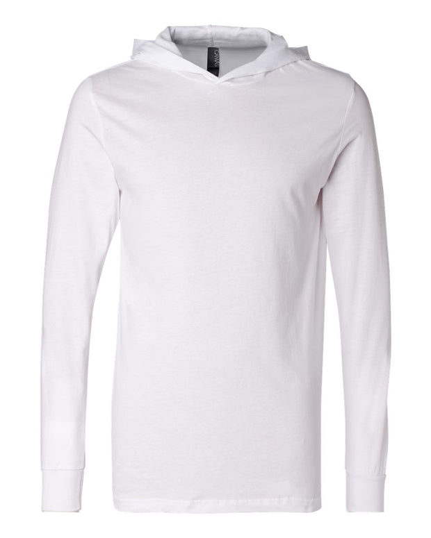 BELLA + CANVAS Jersey Hooded Long Sleeve Tee - 3512