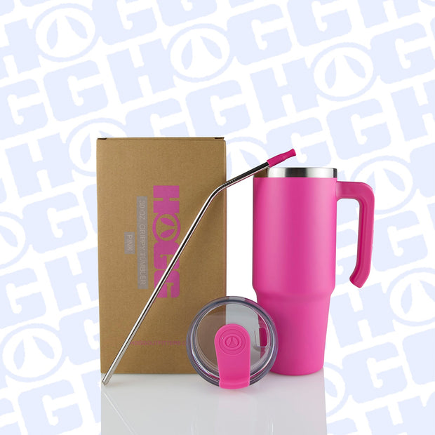 30oz POWDER COATED GRIPPY TUMBLER