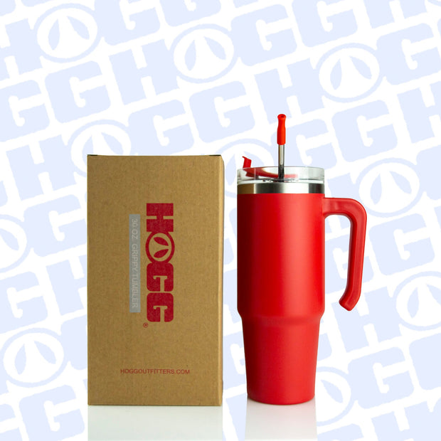 30oz POWDER COATED GRIPPY TUMBLER