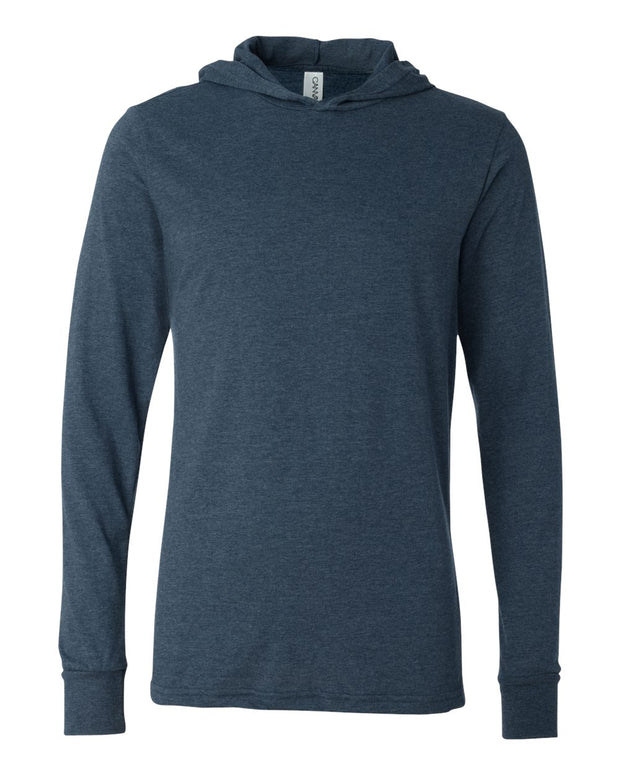 BELLA + CANVAS Jersey Hooded Long Sleeve Tee - 3512