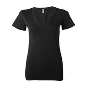 BELLA + CANVAS Women’s Jersey Deep V-Neck Tee - BELLA + CANVAS 6035