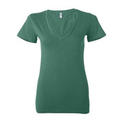 BELLA + CANVAS Women’s Jersey Deep V-Neck Tee - BELLA + CANVAS 6035