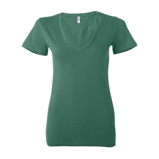 BELLA + CANVAS Women’s Jersey Deep V-Neck Tee - BELLA + CANVAS 6035