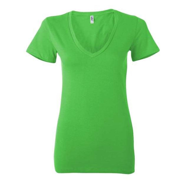 BELLA + CANVAS Women’s Jersey Deep V-Neck Tee - BELLA + CANVAS 6035