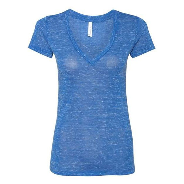 BELLA + CANVAS Women’s Jersey Deep V-Neck Tee - BELLA + CANVAS 6035