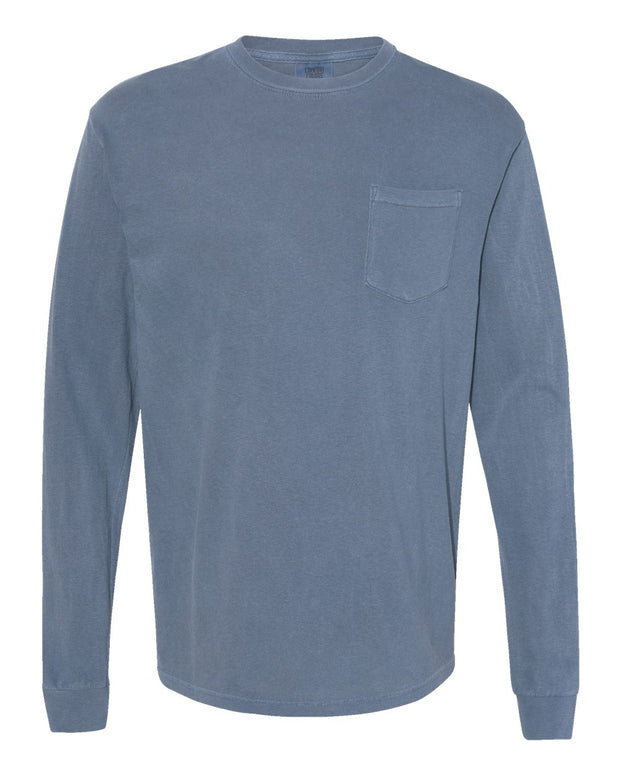 Comfort Colors Garment-Dyed Heavyweight Long Sleeve Pocket T-Shirt - 4410