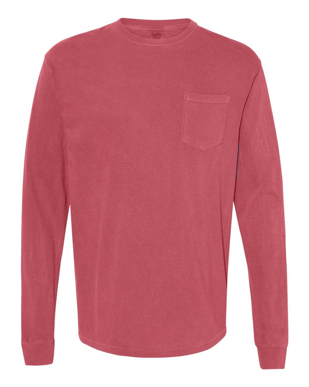 Comfort Colors Garment-Dyed Heavyweight Long Sleeve Pocket T-Shirt - 4410