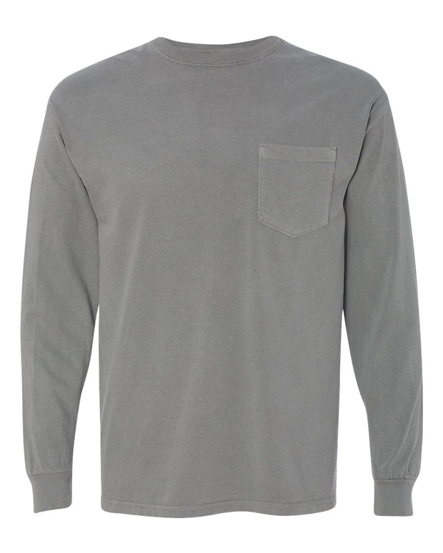Comfort Colors Garment-Dyed Heavyweight Long Sleeve Pocket T-Shirt - 4410