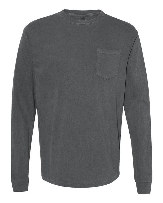Comfort Colors Garment-Dyed Heavyweight Long Sleeve Pocket T-Shirt - 4410