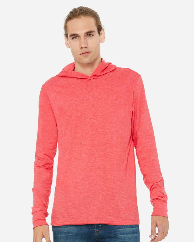 BELLA + CANVAS Jersey Hooded Long Sleeve Tee - 3512
