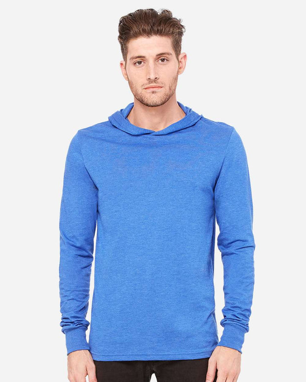 BELLA + CANVAS Jersey Hooded Long Sleeve Tee - 3512