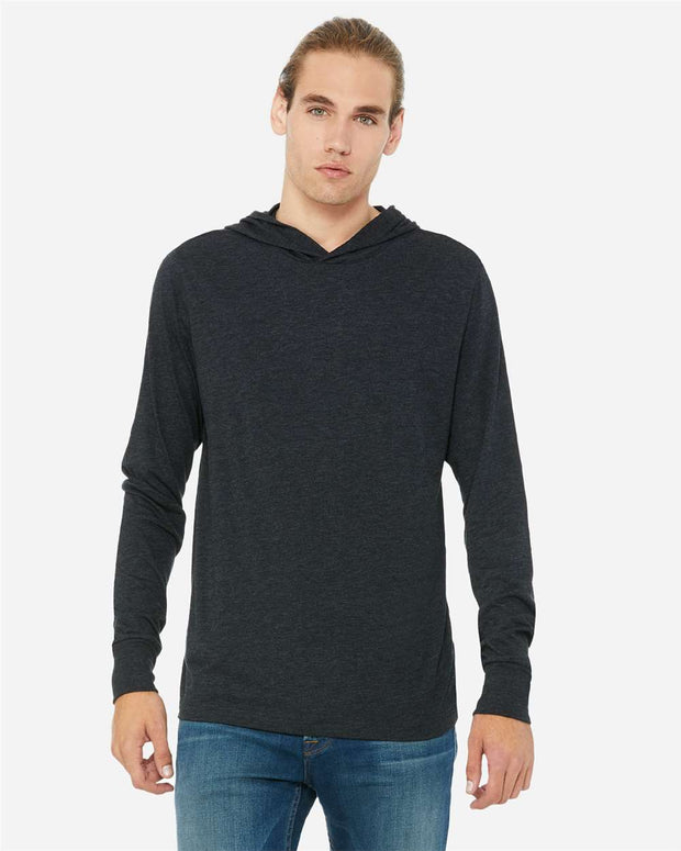 BELLA + CANVAS Jersey Hooded Long Sleeve Tee - 3512