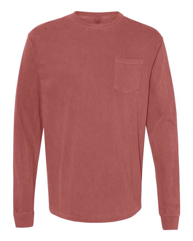Comfort Colors Garment-Dyed Heavyweight Long Sleeve Pocket T-Shirt - 4410