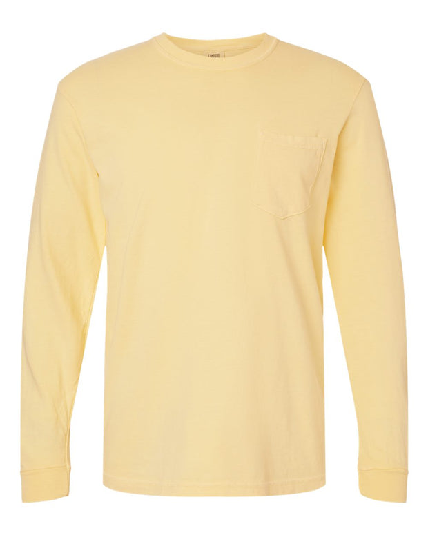 Comfort Colors Garment-Dyed Heavyweight Long Sleeve Pocket T-Shirt - 4410