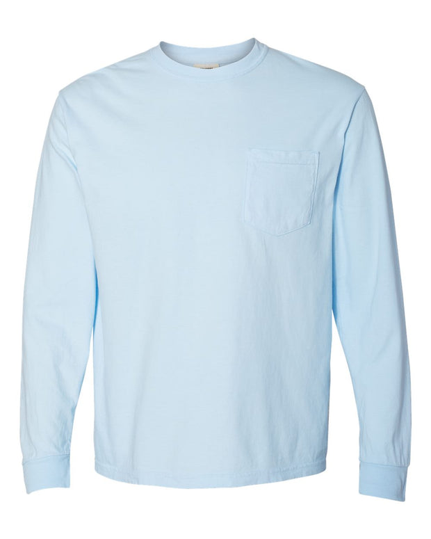 Comfort Colors Garment-Dyed Heavyweight Long Sleeve Pocket T-Shirt - 4410