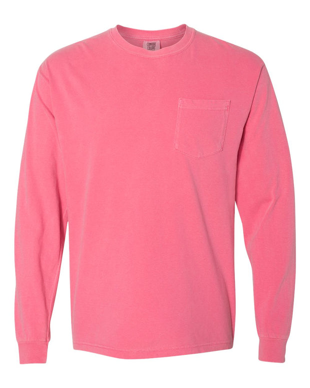 Comfort Colors Garment-Dyed Heavyweight Long Sleeve Pocket T-Shirt - 4410
