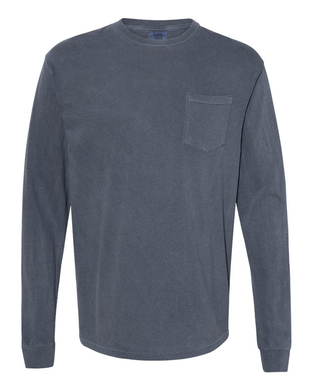 Comfort Colors Garment-Dyed Heavyweight Long Sleeve Pocket T-Shirt - 4410