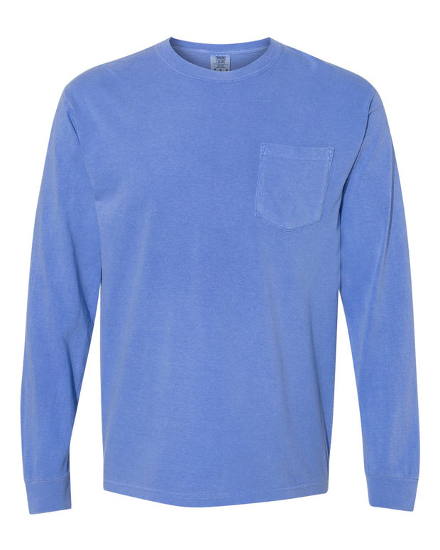 Comfort Colors Garment-Dyed Heavyweight Long Sleeve Pocket T-Shirt - 4410