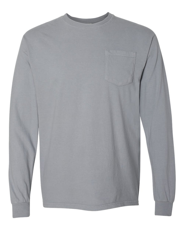 Comfort Colors Garment-Dyed Heavyweight Long Sleeve Pocket T-Shirt - 4410