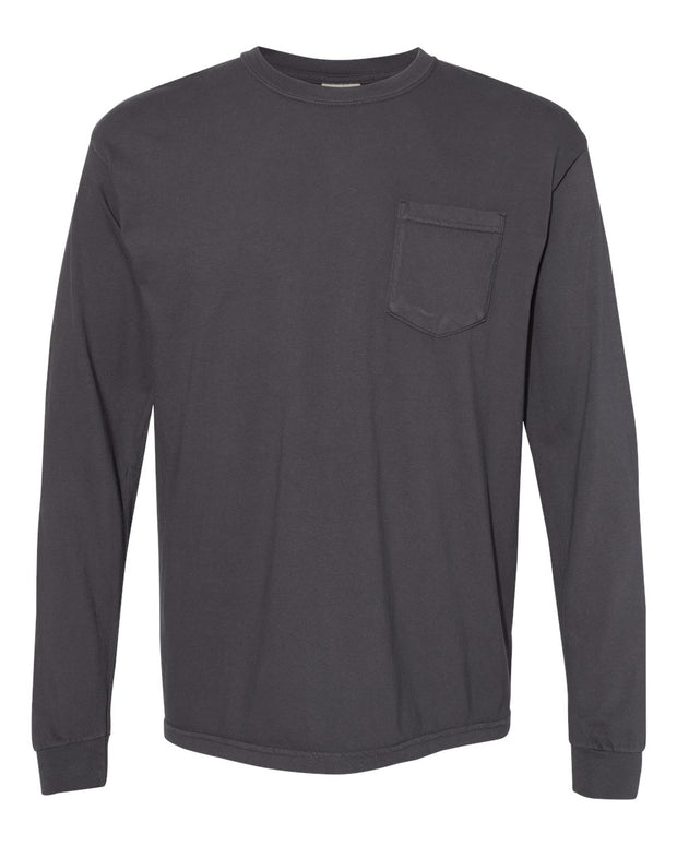 Comfort Colors Garment-Dyed Heavyweight Long Sleeve Pocket T-Shirt - 4410