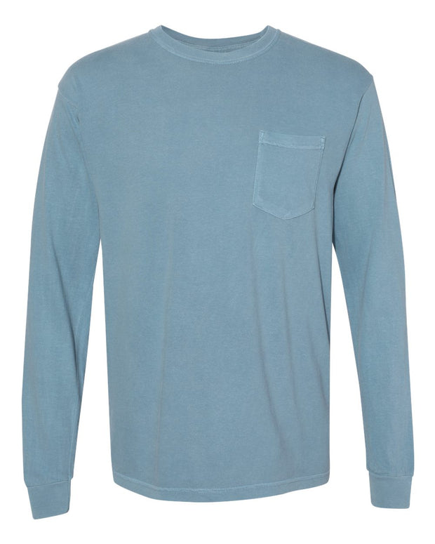 Comfort Colors Garment-Dyed Heavyweight Long Sleeve Pocket T-Shirt - 4410