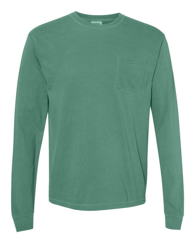 Comfort Colors Garment-Dyed Heavyweight Long Sleeve Pocket T-Shirt - 4410