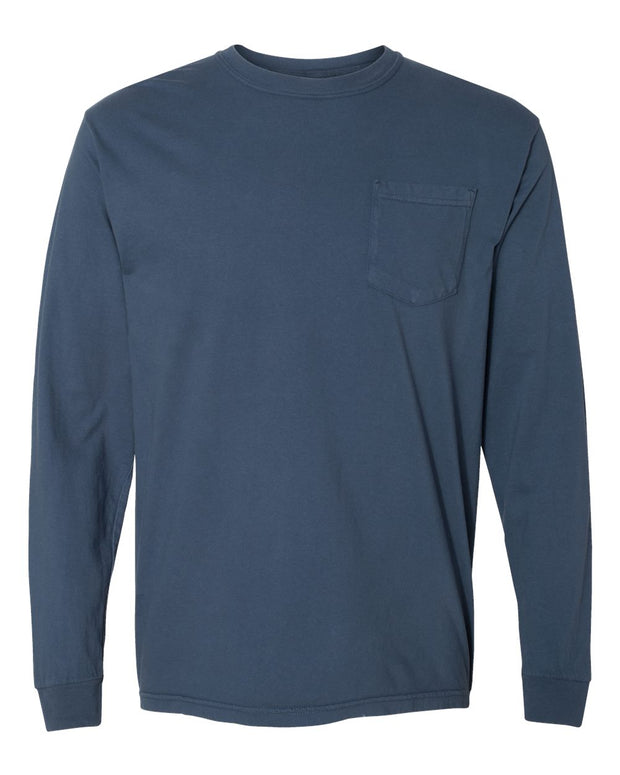 Comfort Colors Garment-Dyed Heavyweight Long Sleeve Pocket T-Shirt - 4410