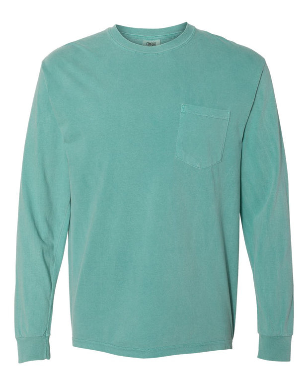 Comfort Colors Garment-Dyed Heavyweight Long Sleeve Pocket T-Shirt - 4410