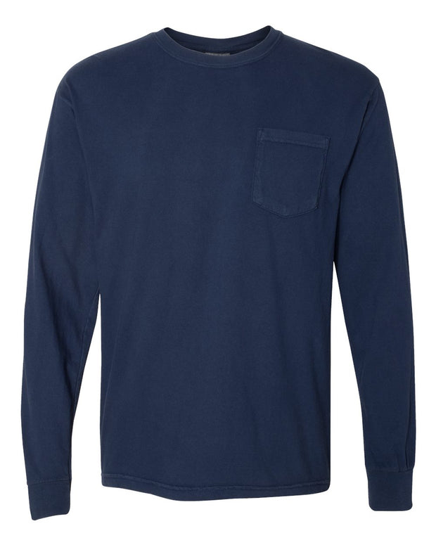 Comfort Colors Garment-Dyed Heavyweight Long Sleeve Pocket T-Shirt - 4410