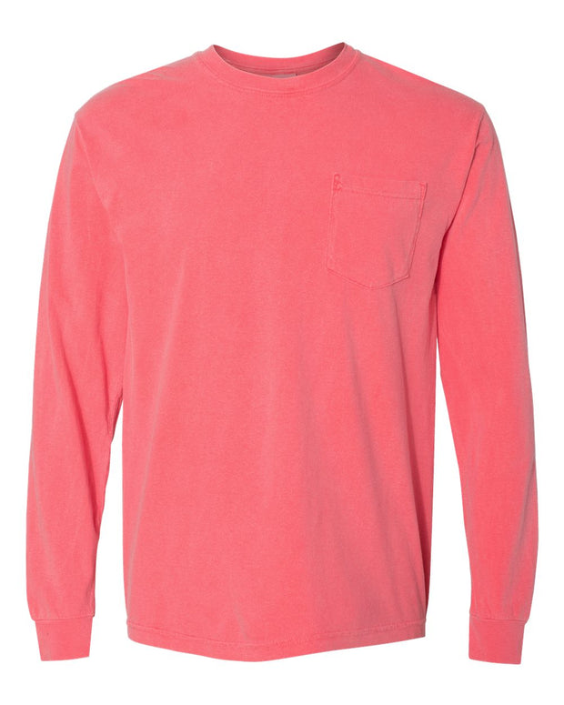 Comfort Colors Garment-Dyed Heavyweight Long Sleeve Pocket T-Shirt - 4410
