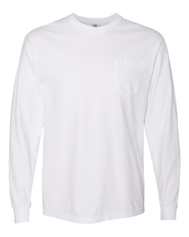 Comfort Colors Garment-Dyed Heavyweight Long Sleeve Pocket T-Shirt - 4410