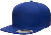 Yupoong 5089M Premium 5-Panel Snapback Hat, Flat Bill Cap - YP Classics®
