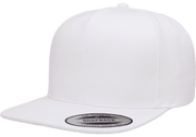 Yupoong 5089M Premium 5-Panel Snapback Hat, Flat Bill Cap - YP Classics®