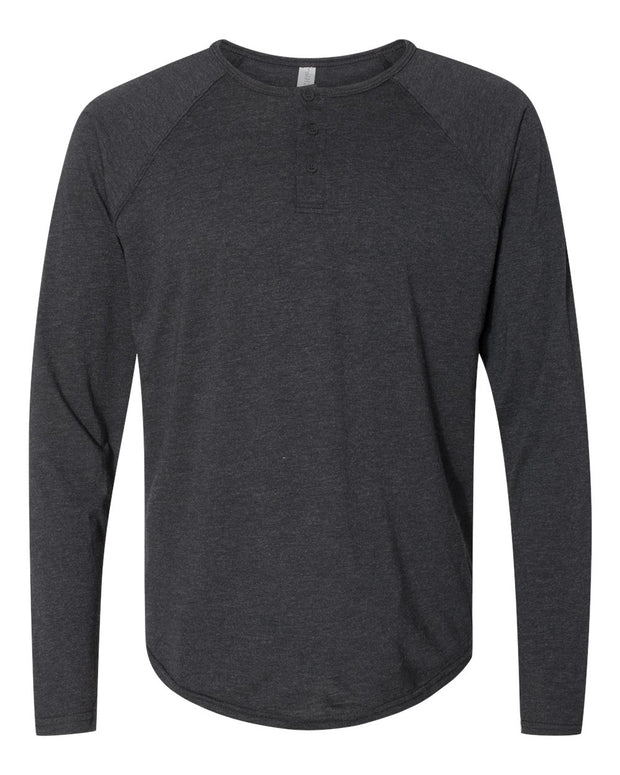 Next Level Triblend Henley - 6072