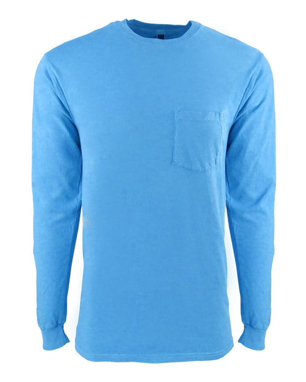 Next Level Inspired Dye Long Sleeve Pocket Crew - 7451