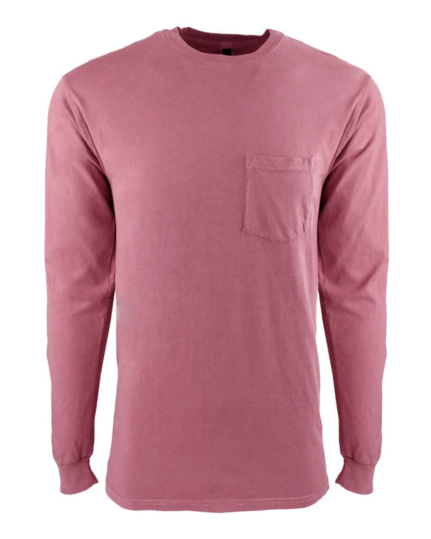 Next Level Inspired Dye Long Sleeve Pocket Crew - 7451