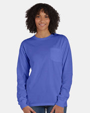 ComfortWash by Hanes Garment-Dyed Long Sleeve T-Shirt With a Pocket - GDH250
