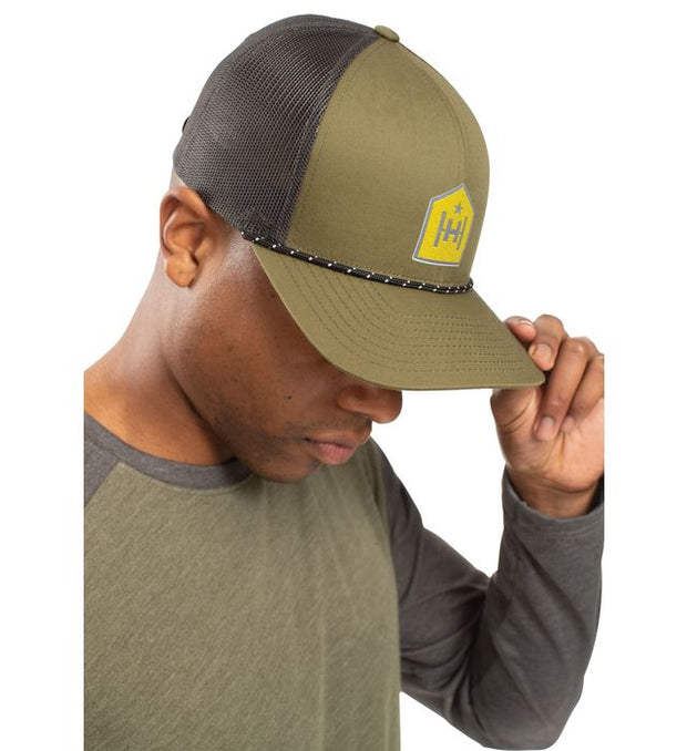 Pacific Headwear 104BR Trucker Snapback Braid Cap