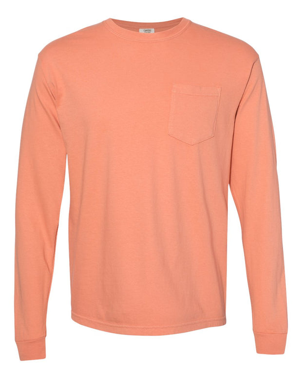 Comfort Colors Garment-Dyed Heavyweight Long Sleeve Pocket T-Shirt - 4410