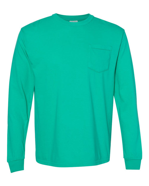 Comfort Colors Garment-Dyed Heavyweight Long Sleeve Pocket T-Shirt - 4410