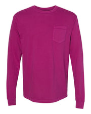 Comfort Colors Garment-Dyed Heavyweight Long Sleeve Pocket T-Shirt - 4410