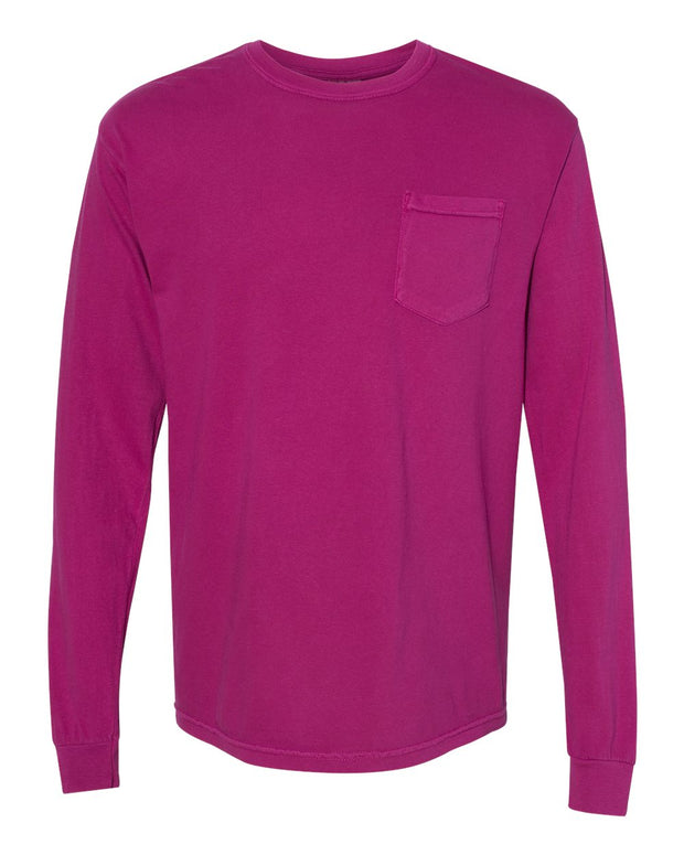 Comfort Colors Garment-Dyed Heavyweight Long Sleeve Pocket T-Shirt - 4410