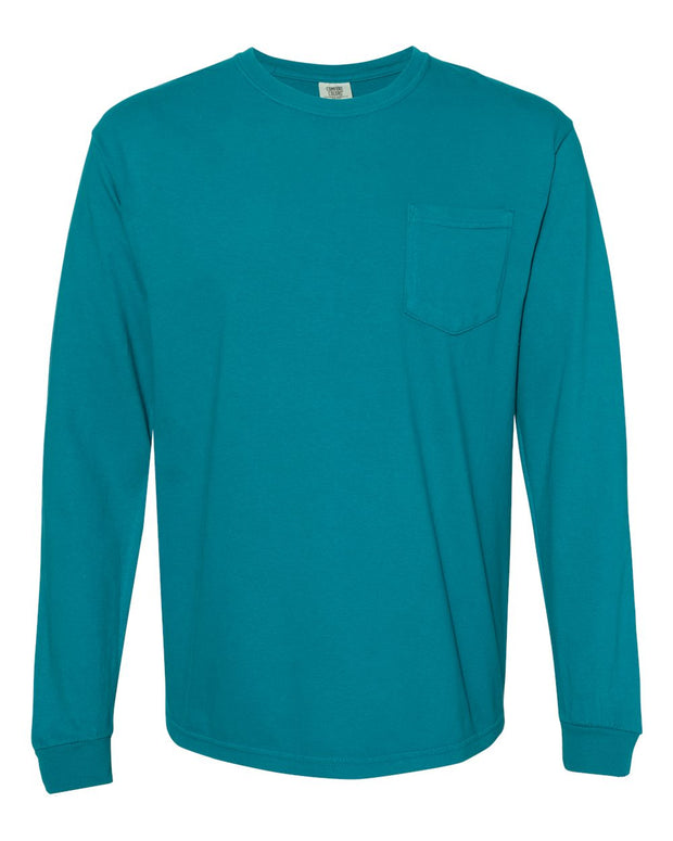 Comfort Colors Garment-Dyed Heavyweight Long Sleeve Pocket T-Shirt - 4410