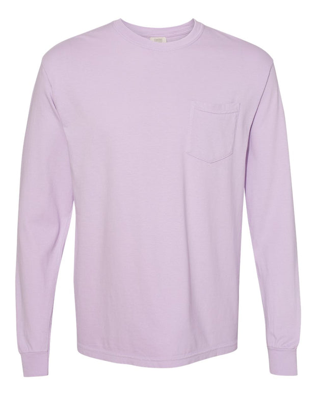 Comfort Colors Garment-Dyed Heavyweight Long Sleeve Pocket T-Shirt - 4410