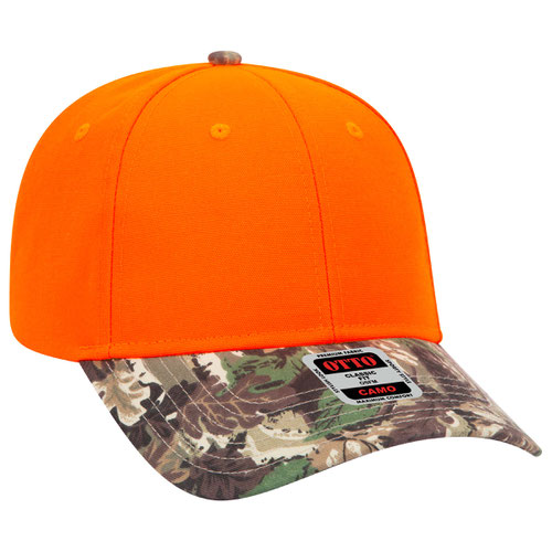 OTTO CAP 6 Panel Low Profile Baseball Cap Blaze Woodland