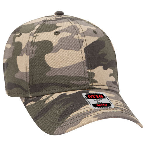 OTTO CAP 6 Panel Low Profile Baseball Cap Urban Stealth